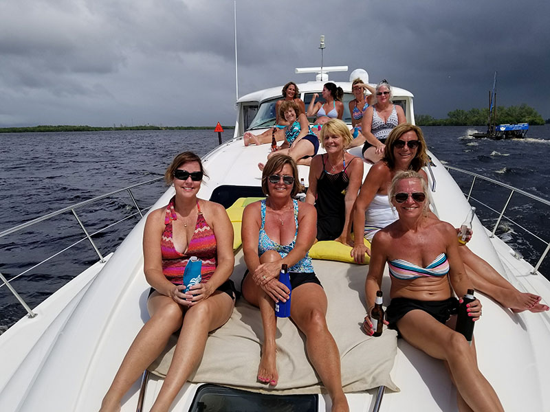 Guests aboard the Carolina Daze