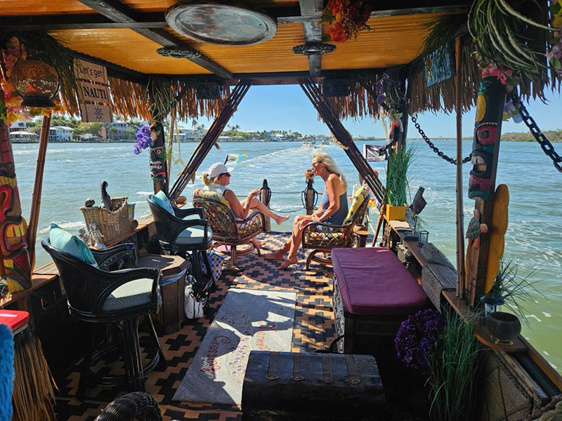 Fort Myers tiki boat outing